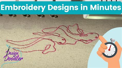 Creating an Embroidery Design in 1 Minute - Design Doodler Software - YouTube