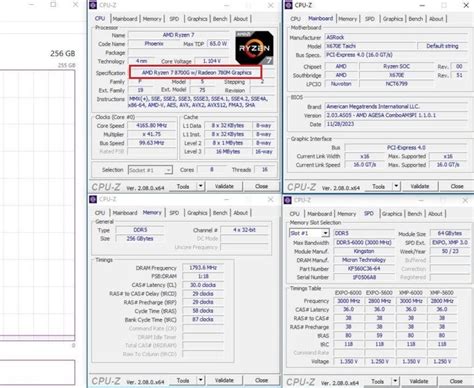 好消息！Ryzen 7 8700G CPU-Z截图曝光，实锤搭载Radeon 780M_腾讯新闻