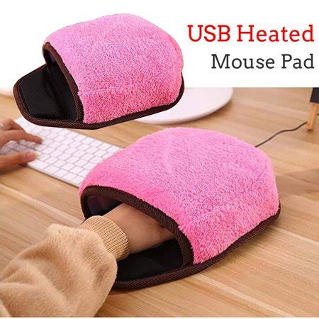 Winter USB Heated Mouse Pad Mat Mousepad Hand Warmer With Wrist Guard Heater | Walmart Canada