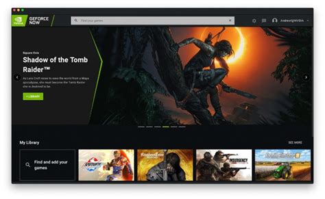 NVIDIA GeForce NOW Desktop Client Gets New UI Focused on Finding Your Games (Updated)