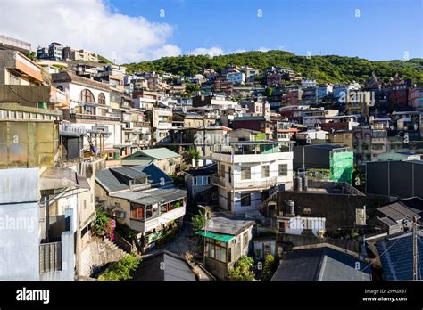 Taiwan Jiufen village on the mountain Stock Photo - Alamy