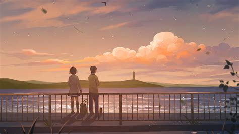 3840x2160 Anime Couple Lets Talk 4k 4K ,HD 4k Wallpapers,Images,Backgrounds,Photos and Pictures