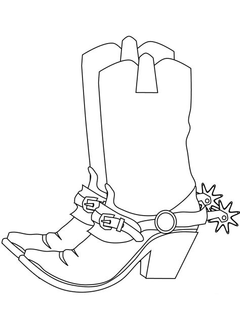 Cowboy Boots coloring page - ColouringPages