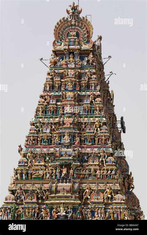 The tower of marundeeswarar temple hi-res stock photography and images - Alamy