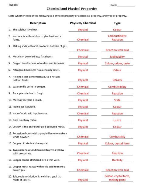 Matter Classification Worksheet Answer Key - prntbl ...