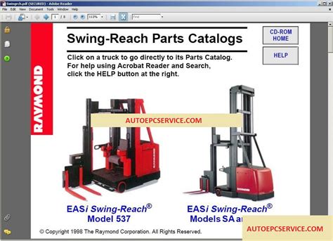 Raymond Forklift Truck Spare Parts Catalog And Service