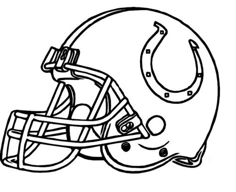 Helmet Colts Indianapolis Coloring Pages - Football Coloring Pages ...