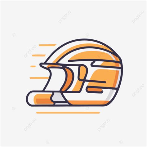 Rider Helmet Vector Line Design, A Lineal Icon Depicting Bengals Helmet ...