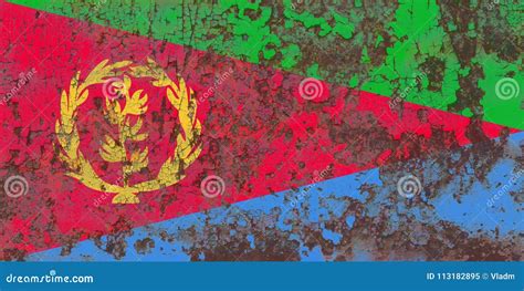 Old Eritrea Grunge Background Flag Stock Image - Image of oldfashioned, culture: 113182895