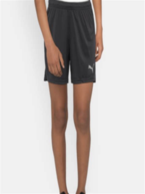 Buy Puma Boys Grey Solid Regular Fit Sports Shorts - Shorts for Boys 6557640 | Myntra