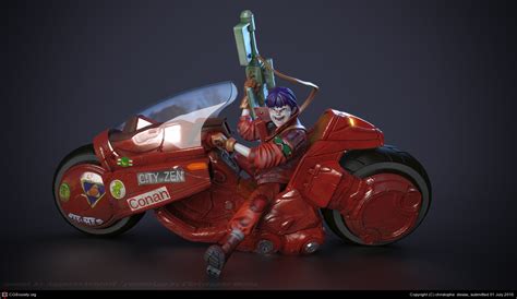 kaneda on bike by xtrm3d on DeviantArt