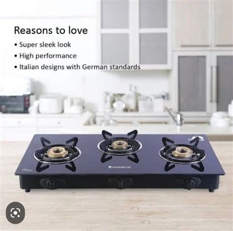 Black Glass Top Gas Stove, For Home at best price in Ashta | ID: 2851538506648