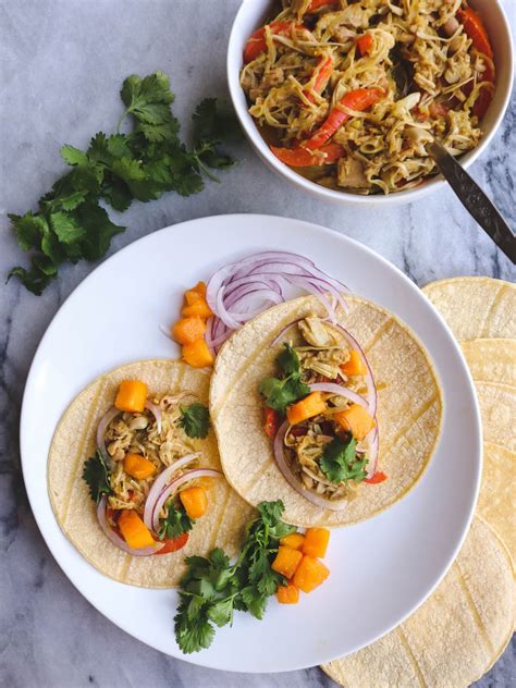 Mango Curry Jackfruit Tacos (Gluten Free, Vegan) - From My Bowl