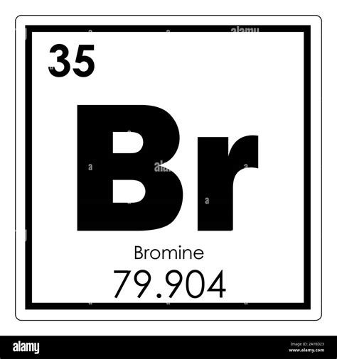 Bromine symbol hi-res stock photography and images - Alamy