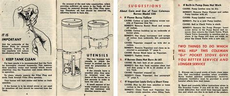 Coleman G.I. POCKET stove, manual. | Coleman, Used camping gear, Camping stove