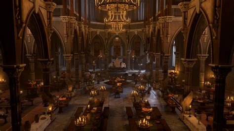 ArtStation - Medieval Banquet Hall