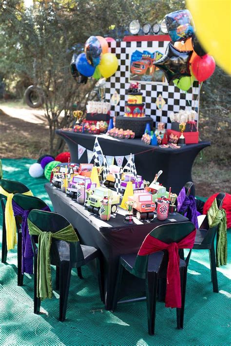 Kara's Party Ideas Blaze and the Monster Machines Birthday Party | Kara's Party Ideas