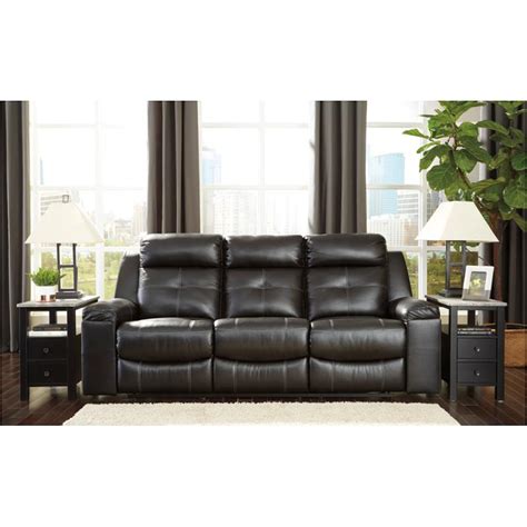 Ashley Furniture Black Leather Sofa And Loveseat - Furniture Walls