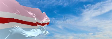 Flag of Hijra Waving in the Wind at Cloudy Sky. Freedom and Love Stock Photo - Image of culture ...