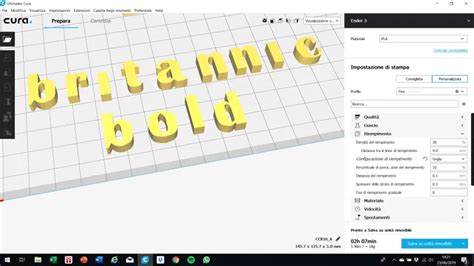 BRITANNIC BOLD font lowercase 3D letters STL file 3D Printing Model - Threeding