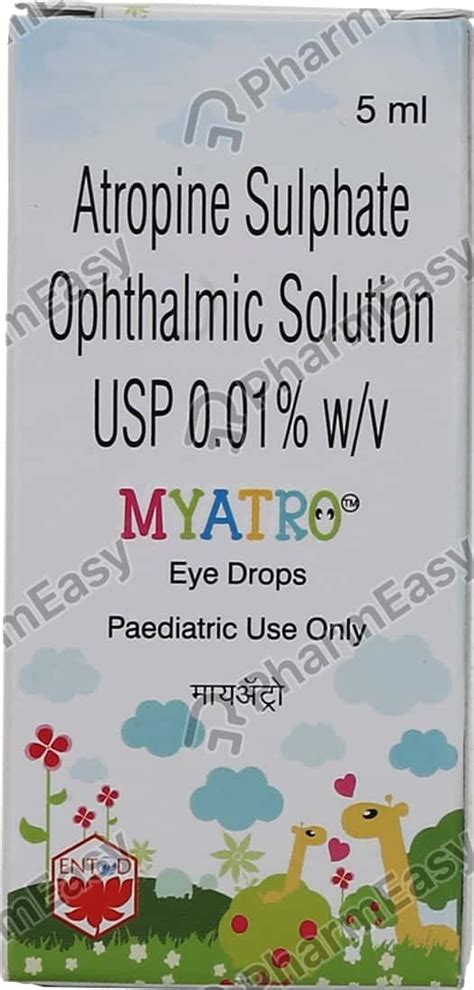 Myatro 0.01 %W/V Eye Drop (5): Uses, Side Effects, Price & Dosage | PharmEasy