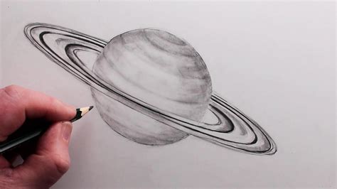 How to Draw Saturn: Tonal Pencil Drawing - YouTube