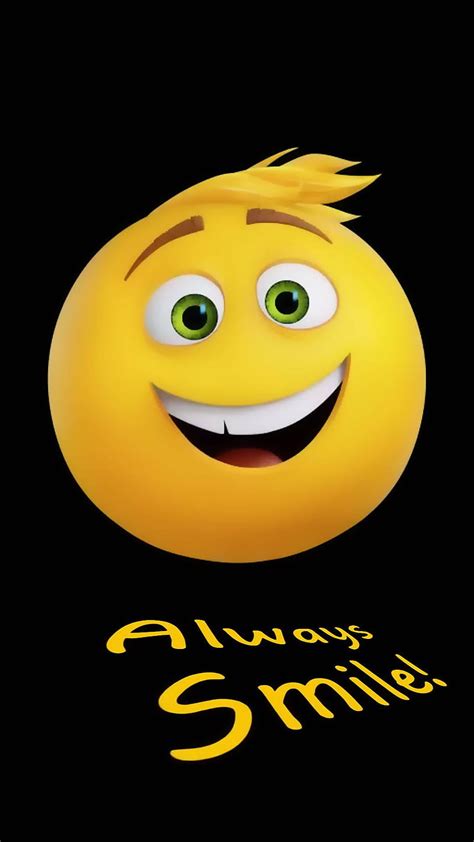 Always smile, face, good, sad, sticker, theme, yellow, HD phone wallpaper | Peakpx