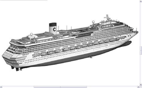 Cruise Ship Drawing at PaintingValley.com | Explore collection of ...