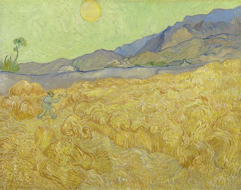 Wheatfield with a Reaper [Vincent van Gogh] | Sartle - Rogue Art History