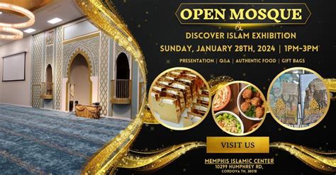 Open Mosque & Discover Islam Exhibit in Memphis TN, Memphis Islamic Center, Cordova, January 28 ...