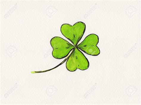 Four Leaf Clover Drawing at GetDrawings | Free download