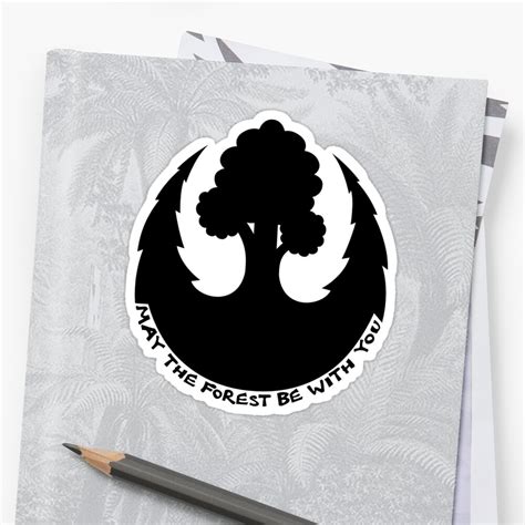 "May the Forest be with you Emblem" Sticker by LudlumDesign | Redbubble