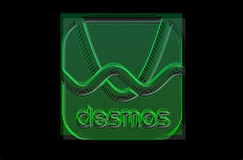 desmos logo with horizontal lines + displacement effect, details in ...