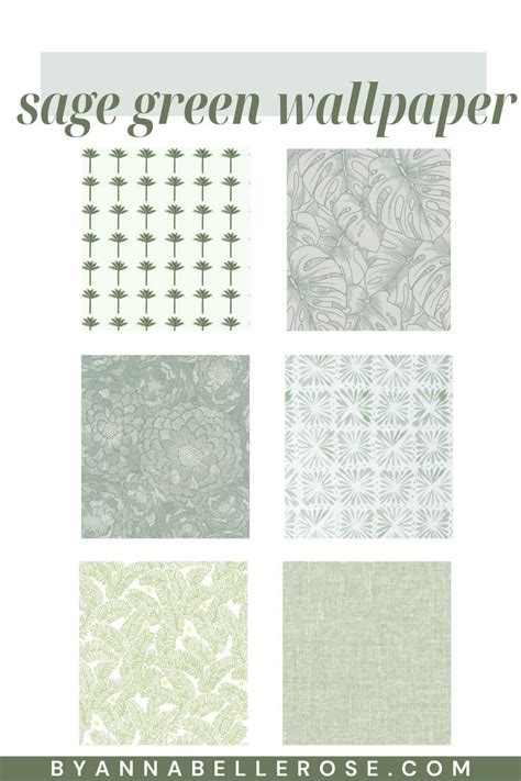 THE BEST SAGE GREEN WALLPAPER IDEAS FOR A SAGE GREEN BEDROOM- BY ANNABELLE ROSE | Sage green ...