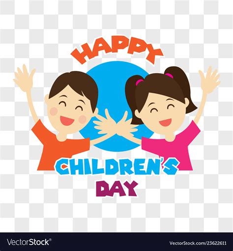 Happy children day for children celebration Vector Image