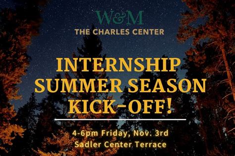 [PAST EVENT] Charles Center internship summer season kick-off! - Charles Center Events