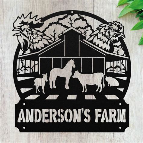 Custom Farm House Metal Wall Art - Personalized Gifts For Farmers - Fa – Ciaocustom