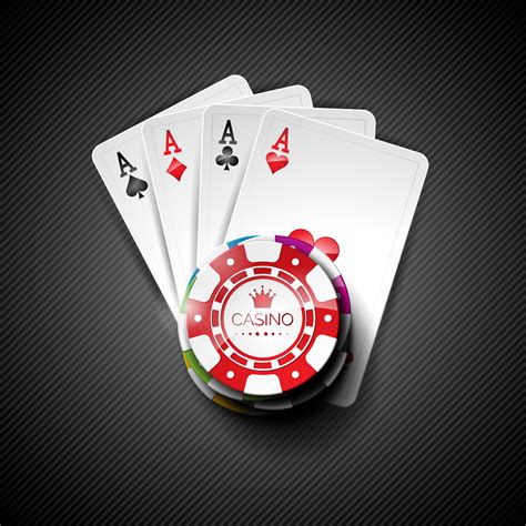 Vector illustration on a casino theme with color playing chips and poker cards 345808 Vector Art ...