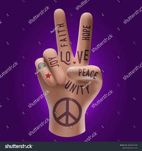 Hippie Peace Hand