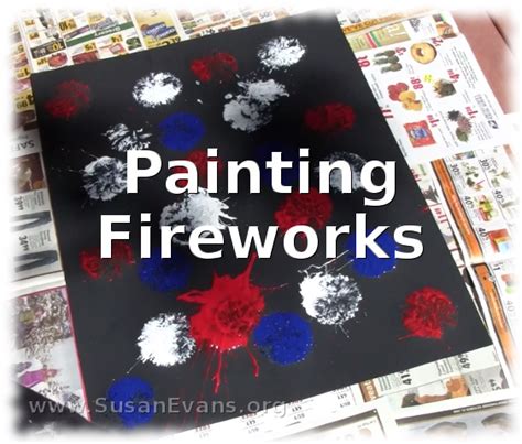 Painting Fireworks with Kids « Susan's Homeschool Blog