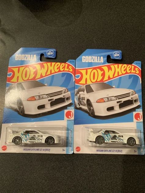 2023 HOT WHEELS Godzilla Nissan Skyline GT-R (R32) HW J-Imports Lot of 2 £15.74 - PicClick UK