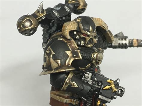 Black Legion/Chaos Space Marine painting techniques - The Brush and Boltgun