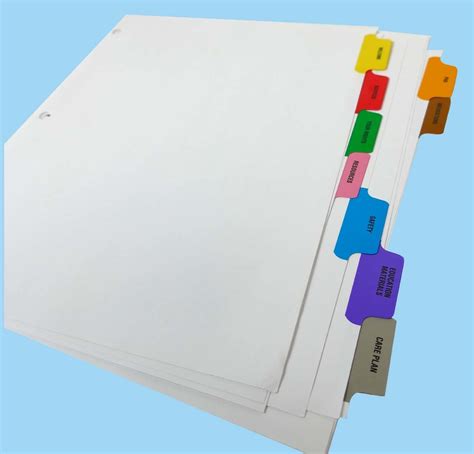 Custom Index Tabs - Unified Packaging