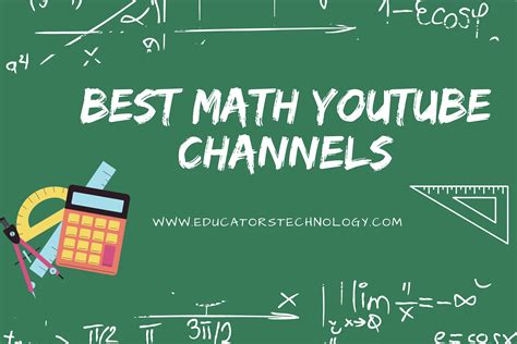 Best YouTube Math Channels - Educators Technology