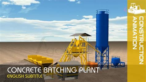 Concrete Batching Plant Works - Ready Mix Machine | Mixing Plant - YouTube