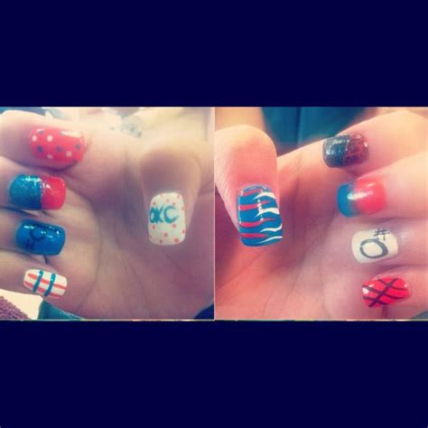 OKC Thunder nail designs! Okc Thunder, Oklahoma City Thunder, Tutu Costumes, Pretty Nails, Nail ...