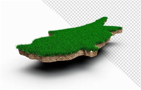 Premium PSD | Cyprus map soil land geology cross section with green grass and rock ground ...