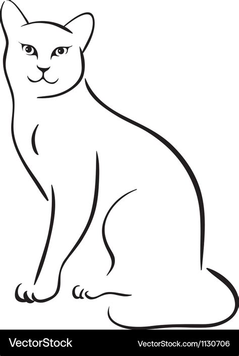 Printable Cat Outline