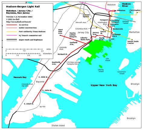 Hudson Bergen Line Light Rail Map Linkounge | Americanwarmoms.org