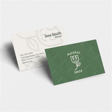 Business Card Mockup Template